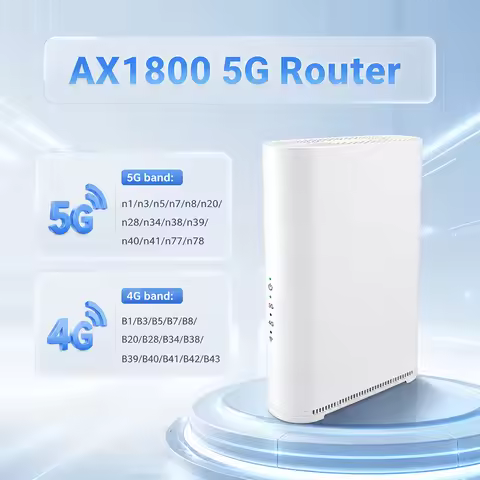 OPTFOCUS 5G CPE SIM Router WIFI6 Wireless AX1800 2.4Ghz 5Ghz CPE Modem Speed for Home Office Router