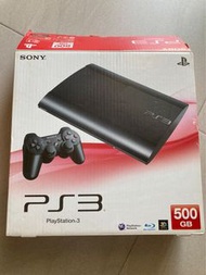 PS3 Console SuperSlim 500Gb 主機連2個及6個遊戲及完整線材 操作正常 PlayStation3