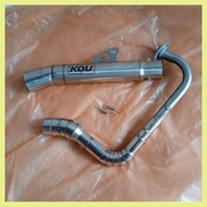 ☍ ▩ ➸ Big elbow Kou Super Open Exhaust pipe 51mm (Fullset) for mio i125 mio sporty mio soulty mio s