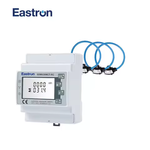SDM630MCT-RC+3pcsESCT-RC100/150 Three Phase Three Wire Rogowski Coil Energy Meter High Precision Ene