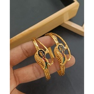 1 GRAM GOLD PEACOCK DESIGN BANGLE_NOT 916