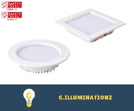 [Safety Mark Certified] LUZ LED Downlight 12W / 18W Single colour/ Tri-colour, Round / Square