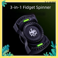 YOHII Fidget Toy, Skeleton Ghost Alloy Fidget Spinner, Fun Haptic Coin Mechanical Slider ADHD Focus 