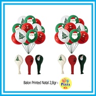 ! (1Pcs) 2.8g Christmas Printed Balloons, Christmas latex Balloons, Christmas Decorative Balloons