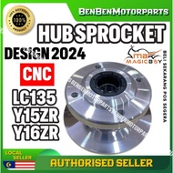 MAGIC BOY YAMAHA Y15 Y15ZR Y16 ALLOY CNC REAR SPROCKET HUB COMP.(INCLUDE BEARING & OIL SEAL)-POLISH 