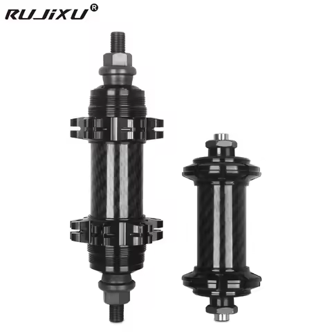 RUJIXU 700C Road Bike Wheelset Dead Fly/Single Speed Hub Front 20 Rear 24 Hole Carbon Fiber Hub