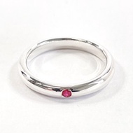 6.5号 ティファニー TIFFANY&Co. リング・指輪 スタッキング バンド エルサペレッティ シルバー925/ルビー シルバー