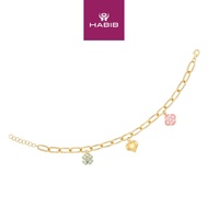HABIB 750/18K Yellow Gold Bracelet 94K60-HOB0163-Y