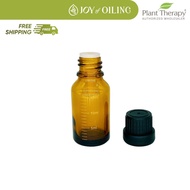 Empty Amber Glass Bottle with Dripper & Measurement 15ml