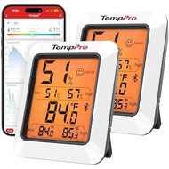 TempPro TP50 Digital Hygrometer Indoor Thermometer Room Thermometer and Humidity Gauge with Temperat