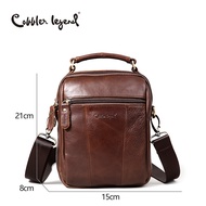Cobbler Legend leather mens crossbody bag retro leather handbag