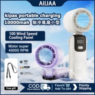 AllJAA S17 handheld fan 10000mAh fanportable mini fan portable air cond aircooler fan portable 手拿 风扇