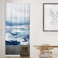 Nordic Door Curtain Bedroom Kitchen Partition Curtain Feng Shui Half Curtain Bathroom Curtain Noren