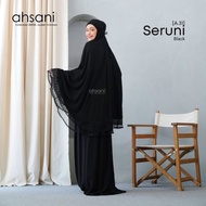 READY MUKENA AHSANI SERUNI A31 JUMBO HITAM Stock terbatas