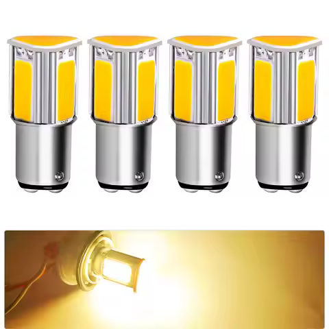 4PCS BA15S BAY15D LED Car Brake Reverse Light Bulbs 1156 P21W S25 G18 1157 P21/7W 12V For Automotive