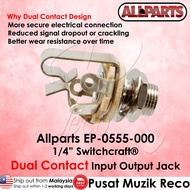 Allparts EP-0555-000 Electric Guitar Switchcraft DUAL CONTACT Input Output Jack Guitar Spare Parts G