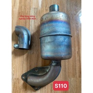 Yanmar S110 diesel engine muffler