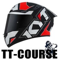 ??拉風帽??KYT TT-COURSE TTC #E紅 (消光) 全罩式安全帽