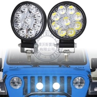 OVOVS 27w 4 Inch Led Flood Spot Round Work Light Pod for Truck/Tractor/4x4/Off road/ATV/Vehicle 4x4