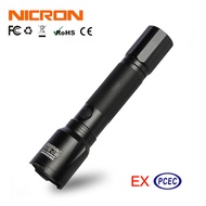 NICRON ไฟฉาย LED Re ชาร์จการระเบิดไฟฉายอลูมิเนียม 200LM กันน้ำไฟฉายไฟฉาย EXB90