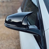 2pcs M Style Gloss Black Car Rear View Mirror Cover Caps Trim Shell Frame For BMW F44 216d 218i 218d
