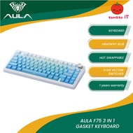 AULA F75 3-in-1 Gasket Mount 75% Mechanical Keyboard - Star Vector Switch