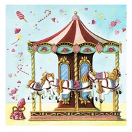 DIY diamond painting wall decoration Carousel