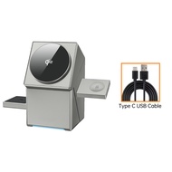 INOVAGEN แท่นชาร์จตั้งโต๊ะแบบแม่เหล็กระบบสัมผัส Qi2สำหรับโทรศัพท์12 13 14 15 16 Promax S24 S25ซีรีส์