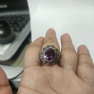 Cincin Ring Perak Silver Bali Asli 925 ukir hati jantung batik Pria