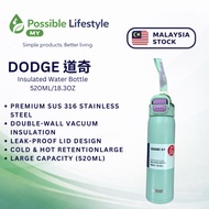 Dodge SUS316 Stainless Steel Thermos Tumbler Bottle Insulated Flask Vacuum Water Bottle 520ml