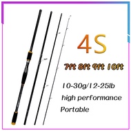【NYA】2.1M/2.4M/2.7M/3.0M【8-30g/12-25lb】4 sections of portable shrink Super light fishing rod Spinnin