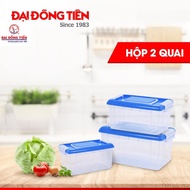 Set of 3 plastic jars Dai Dong Tien 2 straps -L01002-1-2-3