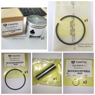 1 Set Tohatsu Piston Oversize 0.50 Everun (Silver) MX18E2 18hp 2stroke - Piston Ring, Piston, Clip, 