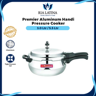 Premier Aluminum Handi Pressure Cooker - 3.0ltr /5.5ltr