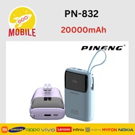 Pineng PN-832PD 20000mAh Power Bank Built-In Cable Powerbank 22.5W Fast Charging