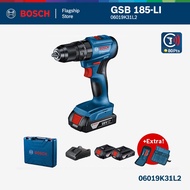 BOSCH GSB 185-LI Brushless Cordless Impact Drill With 2 Batteries - 06019K31L2