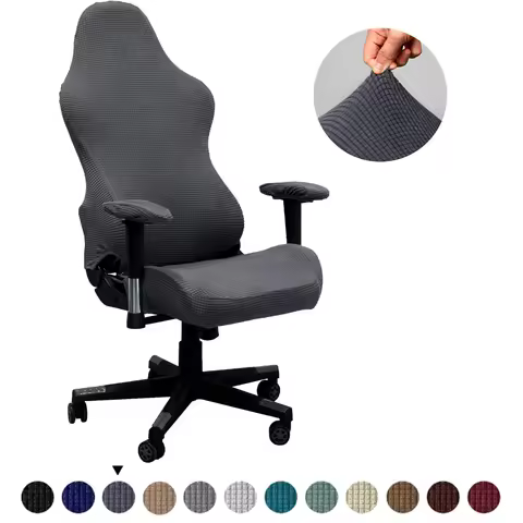 Thick Jacquard Office Computer Game Chair Slipcovers Stretchy Reclining Racing Gaming Chair Cover Pr