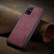Caseme original Samsung Galaxy A51 Back Cover Case Casing Leather Magnetik TPU