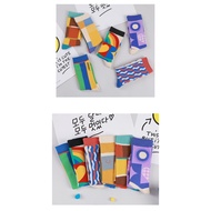 Geometry funky colourful unisex long socks