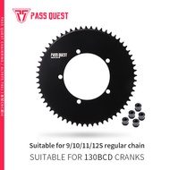 PASS QUEST 130BCD Five Claws AERO Road Bike Narrow Wide Chainring