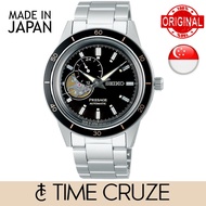 [Time Cruze] Seiko SSA425J Presage Automatic Japan960s Style Chronograph Stainless Steel Black Dial Men Watch  SSA425J