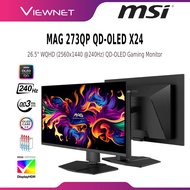 MSI 26.5" MAG 273QP QD-OLED X24 WQHD (2560x1440 @240HZ) LCD GAMING MONITOR (0.03MS, INPUT: HDMI+DP, 