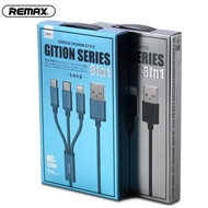 REMAX RC-131th Gition Series 3 in 1 Fast Charging Cable (Black)