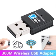 300Mbps USB WiFi Wireless Adapter USB Network Adapter 2.4G Wireless Dongle Network Card for Desktop