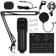 (เรือจากกรุงเทพฯ)ไมค์ ไมค์อัดเสียง คอนเดนเซอร์ Pro Condenser Mic Microphone BM800 พร้อม ขาตั้งไมค์โค