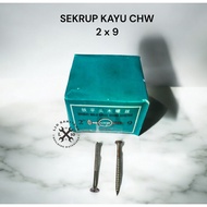 ECER L10 CHW Wood Screw + 2 Inch x 9 / Wood Screw CHW 2UNT x 9