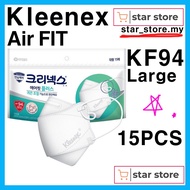 [KLEENEX]Air Fit Plus KF94 Medical Mask Large Size 1Pack=15PCS /Disposable, Individual packing,Made in Korea/ medical face mask/health beauty/Medical supplies mask/health/mask korea/KF80