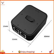 【pwlydc1g】2 Port Gigabit Network Switch RJ45 Switch Network Splitter Cable Extender 2 Way External N