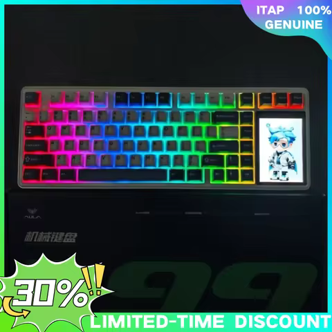 New AULA L99 Screen Display Mechanical Keyboard Wireless Customization Touch Tri-mode Bluetooth Offi