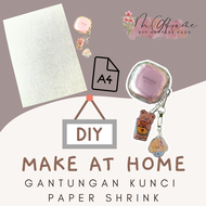 Printable paper Shrink Film Translucent (Transparant) / White Uk. A4 DIY Craft AKsesoris Support